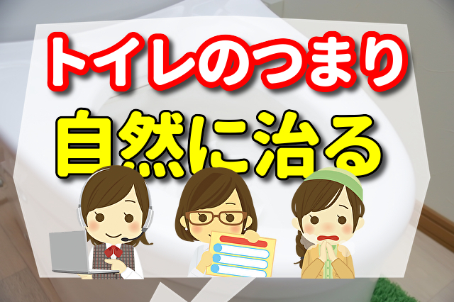 トイレの詰まり　自然に治る