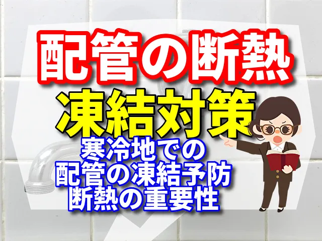 配管の断熱と凍結対策